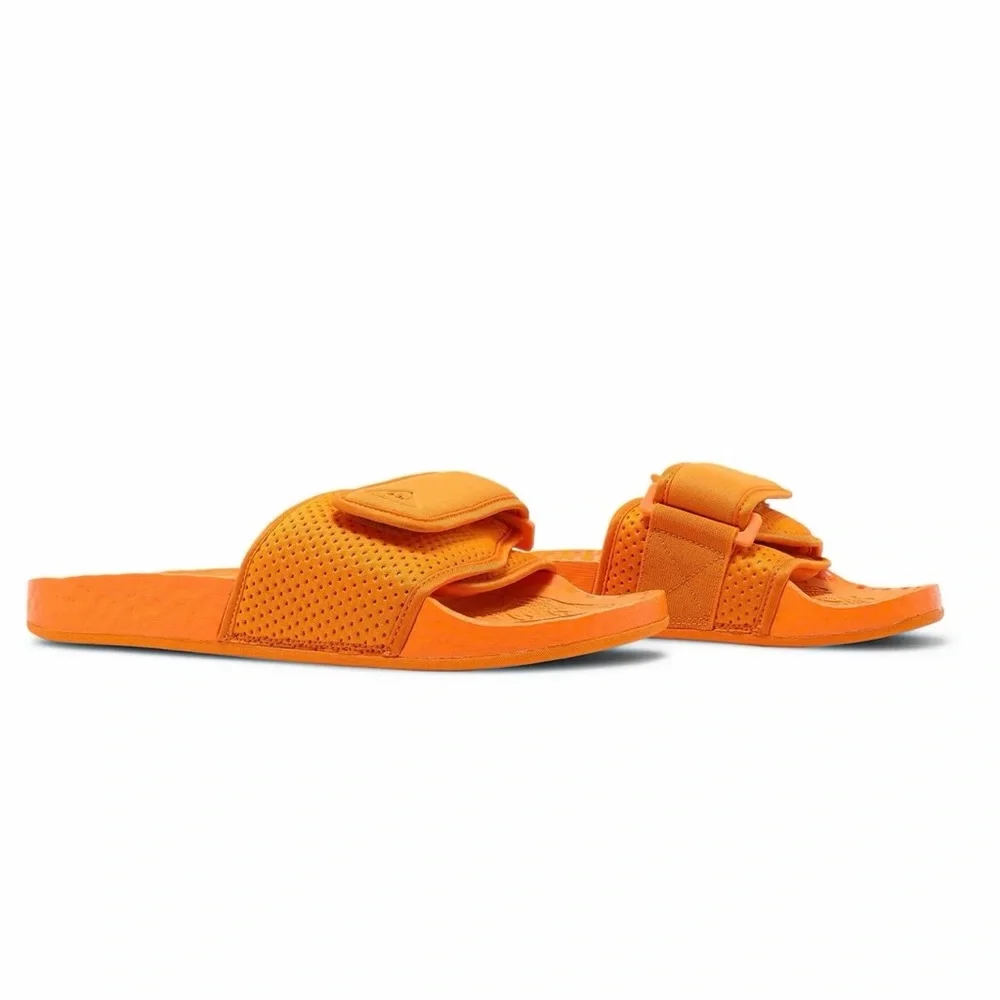 adidas Pharrell Boost Orange Slides Size US Men display picture 1